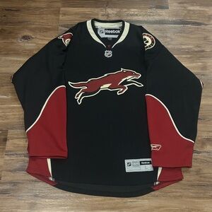 Reebok Arizona / Phoenix Coyotes Jumpin Coyote Alternate Jersey Large Rare